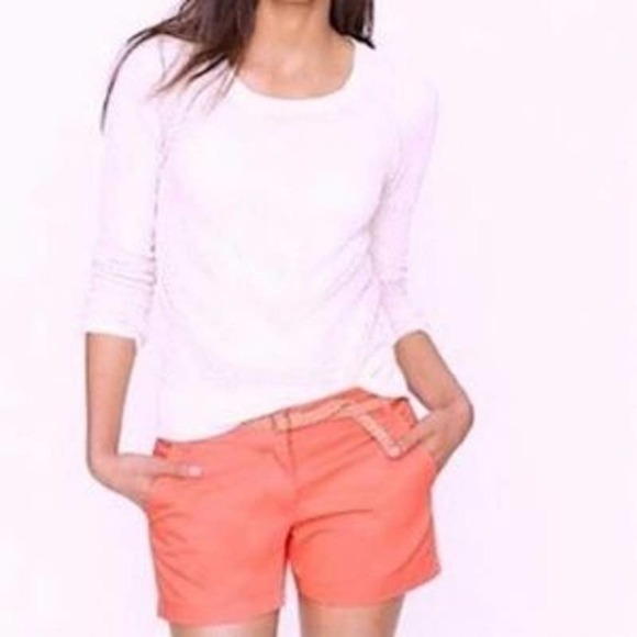 J. CREW | 3" BROKEN IN CHINO SHORTS, PREPPY NAUTICAL SUMMER SHORTS SIZE 4 - Picture 1 of 8